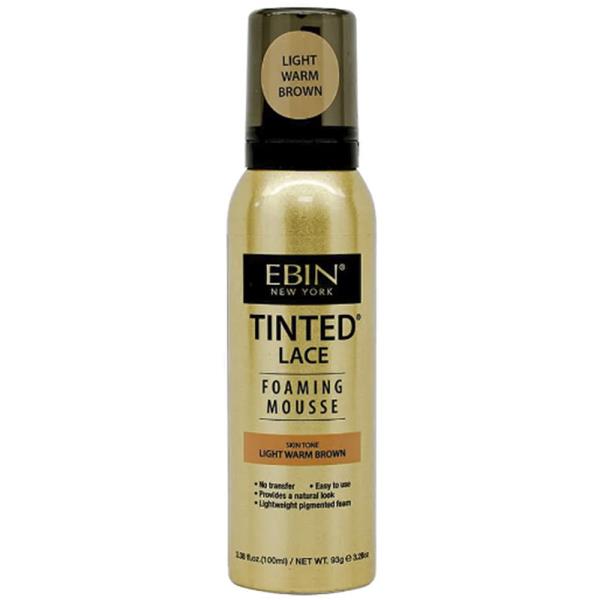 EBIN TINTED LACE FOAMING MOUSSE LIGHT WARM BROWN 100ML