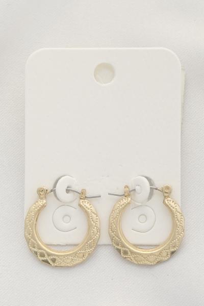 METAL HOOP EARRING