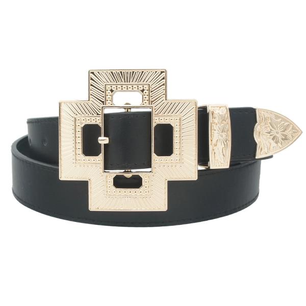 FASHION CROSS BUCKLE WESTERN STYLE BELT