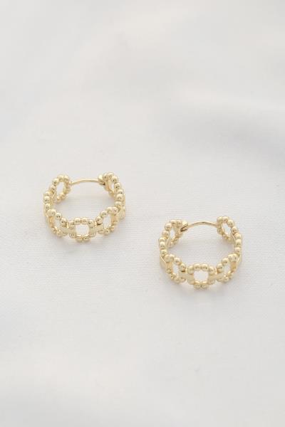 METAL HUGGIE EARRING