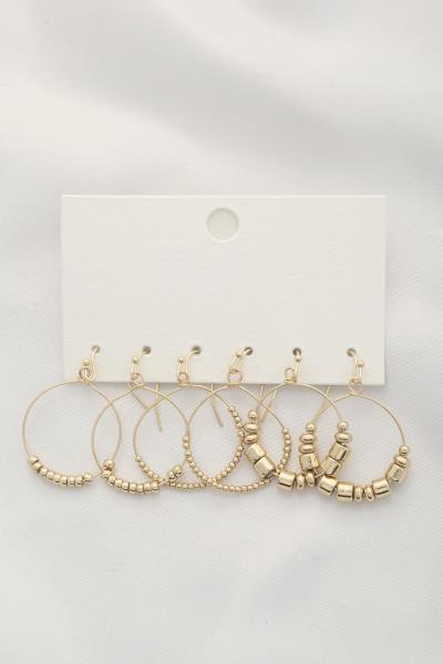 BEADED ASSORTED EARRING SET