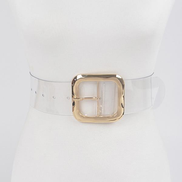TRANSPARENT METAL BUCKLE BELT