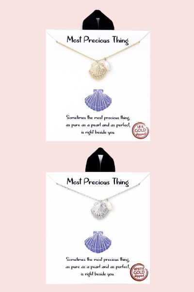 18K GOLD RHODIUM DIPPED MOST PRECIOUS THING NECKLACE