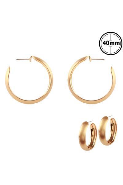 METAL HOOP EARRING