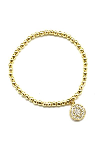 STAINLESS STEEL ROUND STRETCH BRACELET