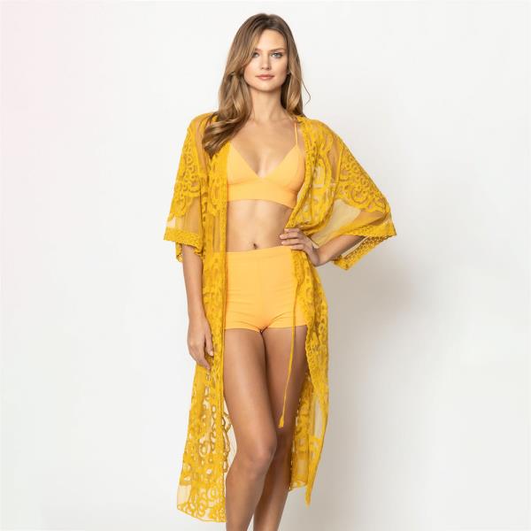 FLOWER LACE KIMONO