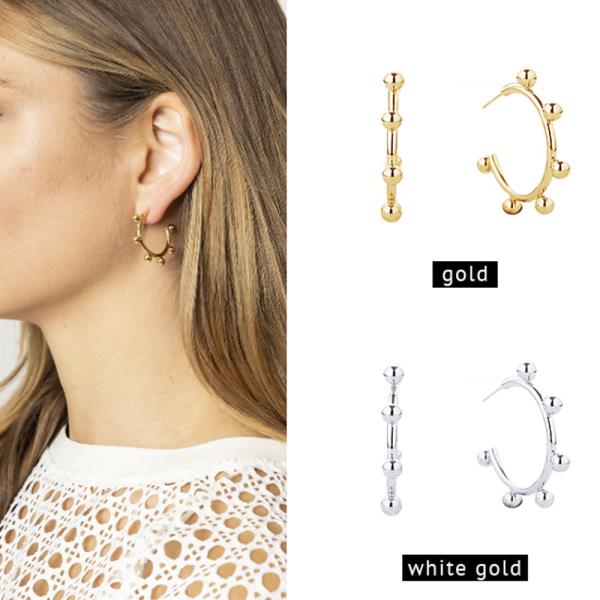 14K GOLD DIPPED HOOP EARRING