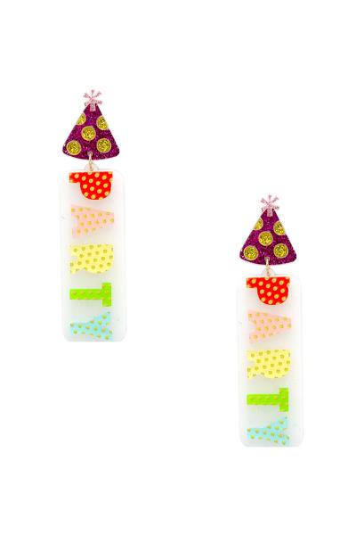 PARTY & HAT EARRING
