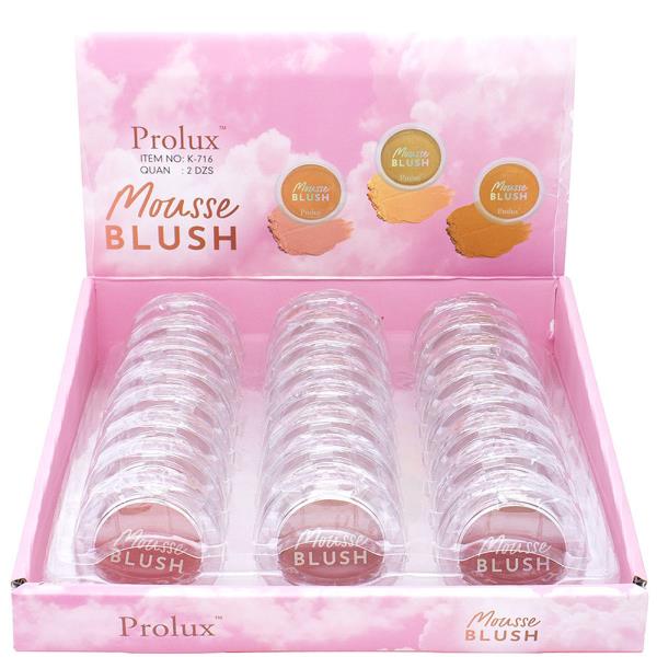 PROLUX MOUSSE BLUSH 24 PCS