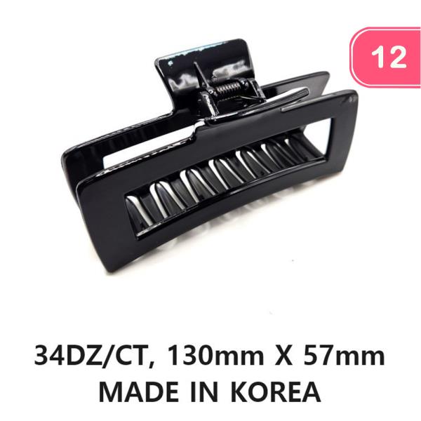 FASHION LARGE SIZE HAIR JAW CLIPS (12 UNITS)