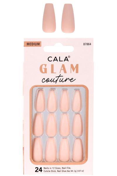 CALA GLAM COUTURE MEDIUM MATTE NUDE NAIL DECORATION SET