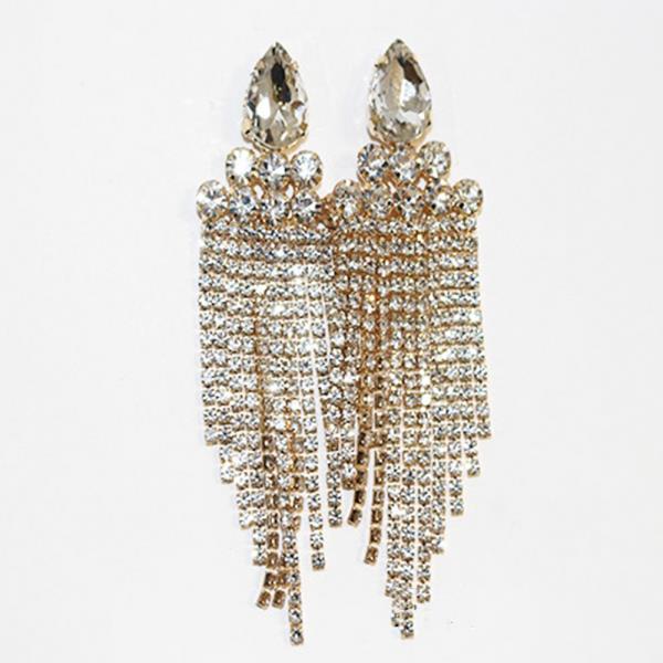 TEARDROP CRYSTAL DANGLE EARRING
