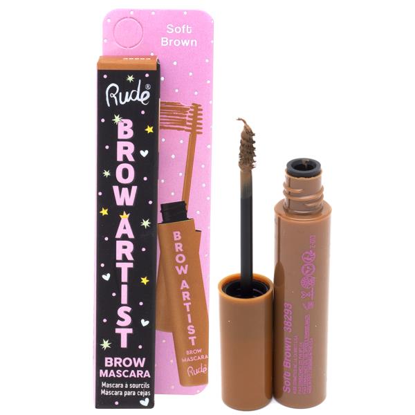 RUDE BROW ARTIST BROW SOFT BROWN MASCARA