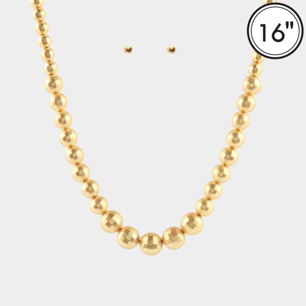 CCB DISCO BALL NECKLACE SET