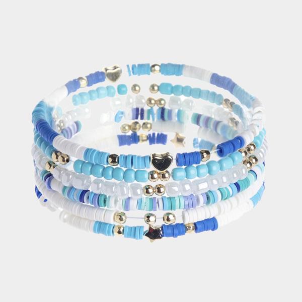 HEISHI BEAD MULTI BRACELET