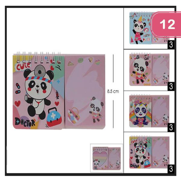 FASHION PANDA NOTEBOOK (12 UNITS)