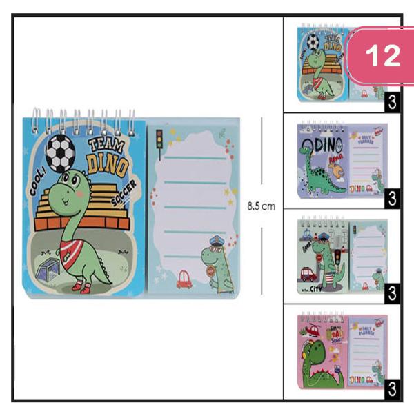 FASHION DINOSAUR NOTEBOOK (12 UNITS)