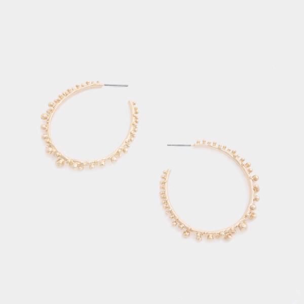 METAL OPEN HOOP EARRING