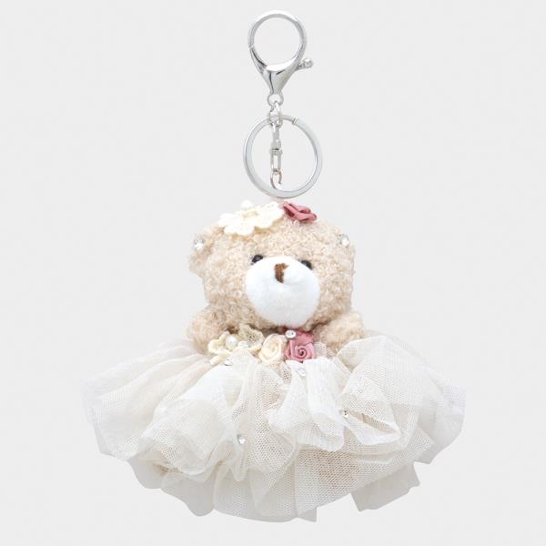 FASHION BEAR DRESS KEYCHAIN