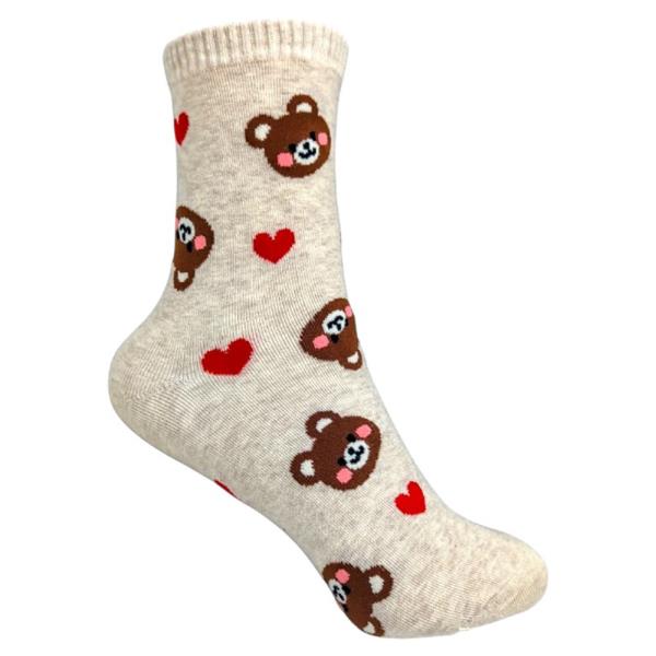 FASHION CUTE BEAR ANKLET SOCKS 1 PAIR