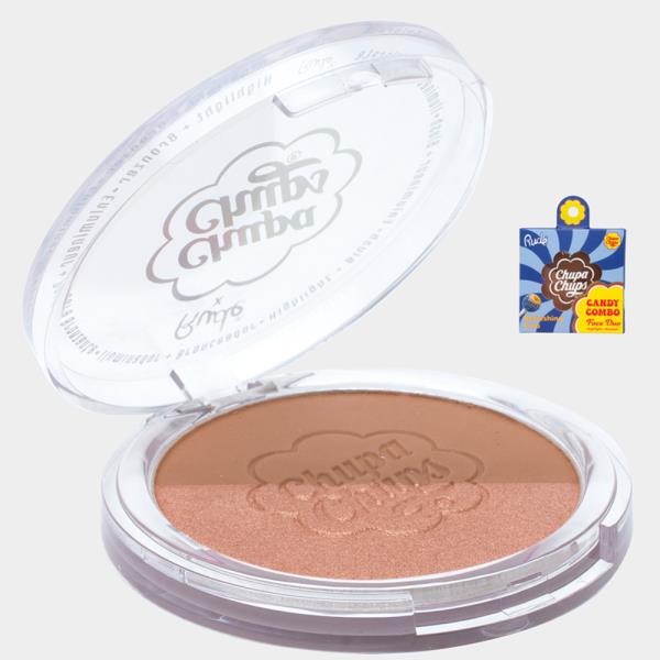 RUDE CHUPA CHUPS CANDY COMBO REFRESHING COLA FACE DUO HIGHLIGHT AND BLUSH