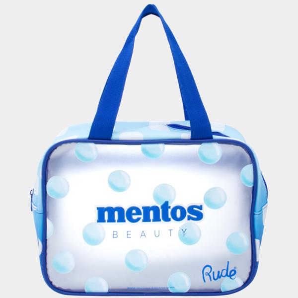 RUDE COSMETICS MENTOS PRINT ZIPPER BAG