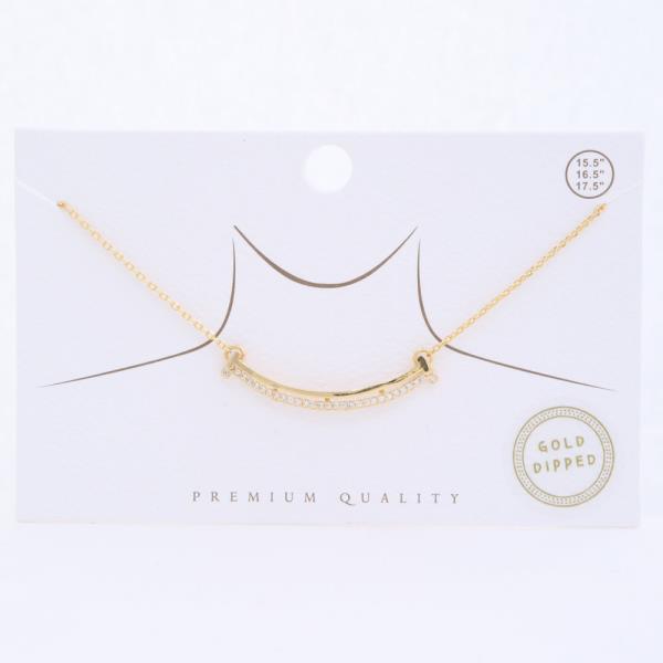GOLD DIPPED PENDANT DAINTY NECKLACE