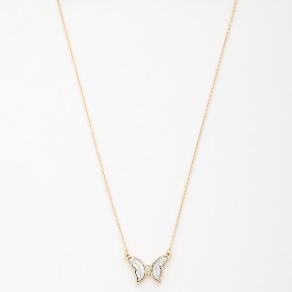 BUTTERFLY CHARM NECKLACE