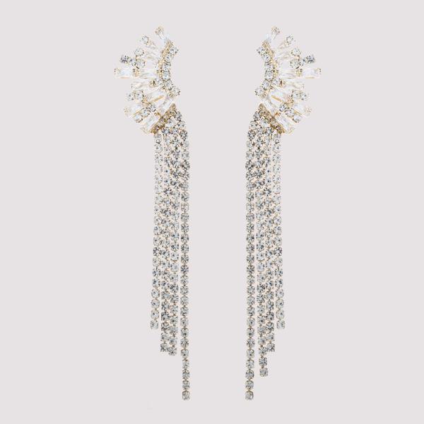 G HALF STARBURST TASSEL EARRING