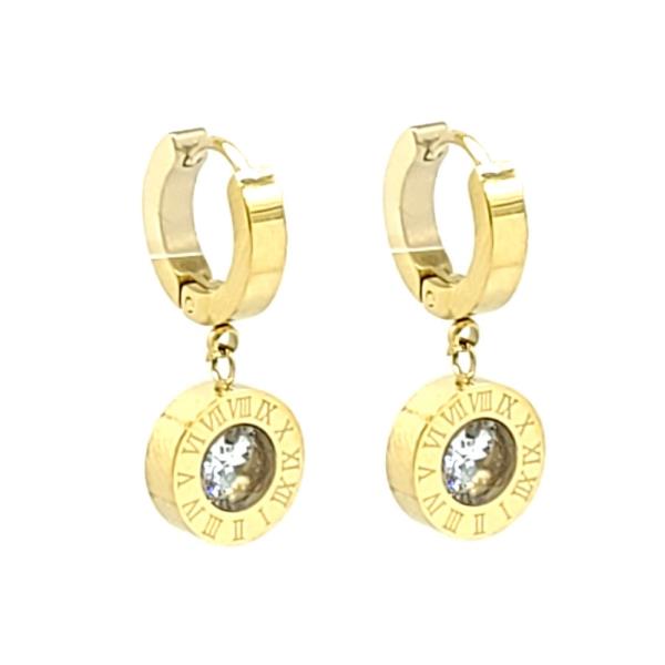 316 STAINLESS STEEL ROUND HUGGIE EARRING