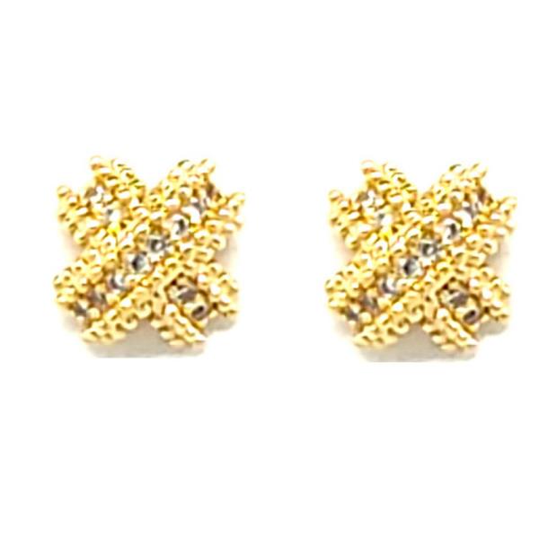 CUBIC ZIRCONIA STUD EARRING