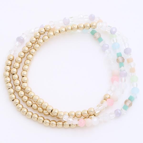 BALL BEADED BRACELET SET