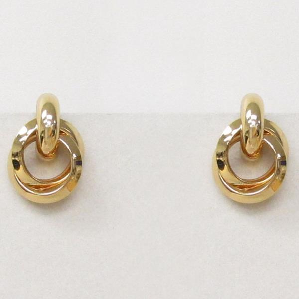 METAL LINK STUD EARRING