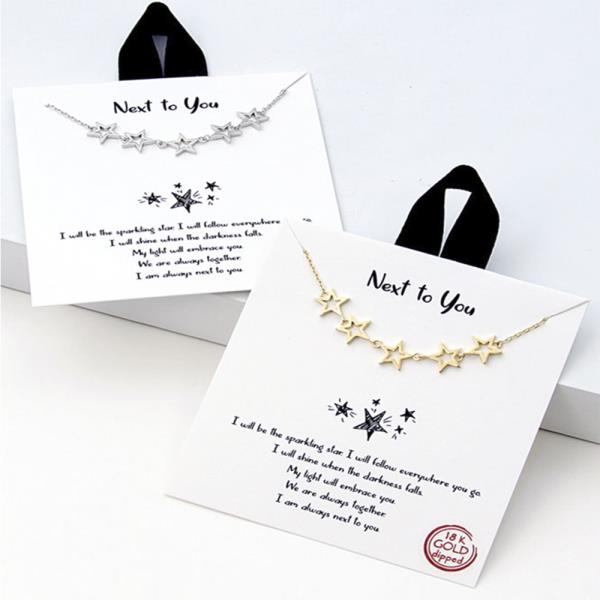 18K GOLD RHODIUM DIPPED NEXT TO YOU PENDANT NECKLACE