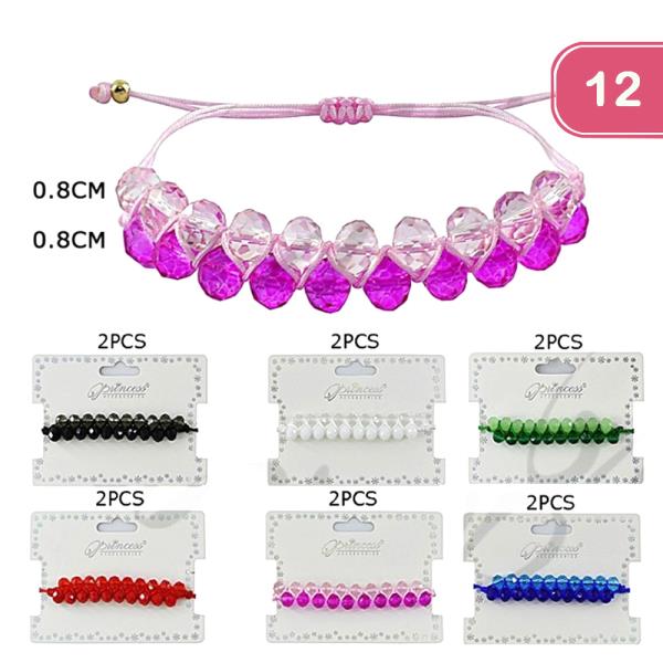 GLASS BEAD BRACELET (12 UNITS)