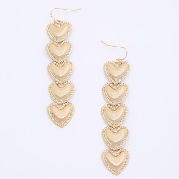 HEART DANGLE EARRING