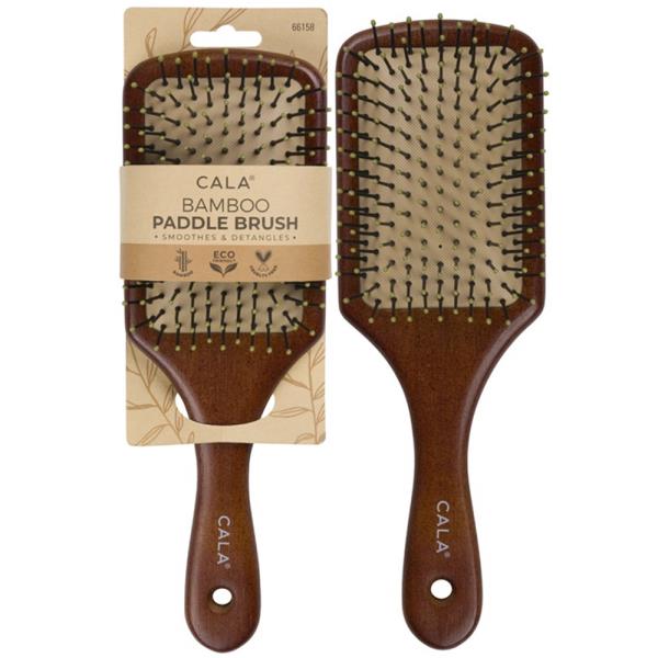 DARK BAMBOO PADDLE HAIR BRUSH (LARGE)