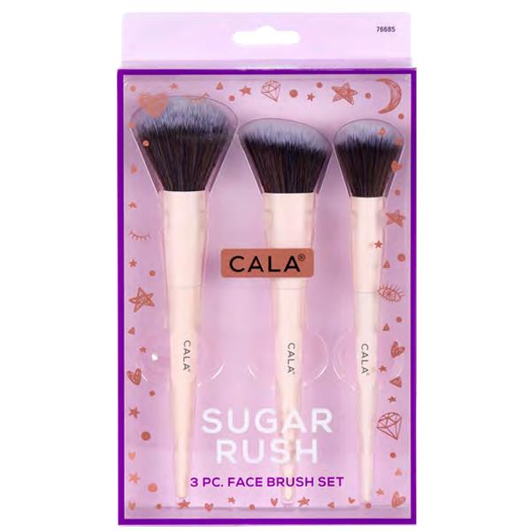 CALA SUGAR RUSH FACE BRUSH 3 PC SET