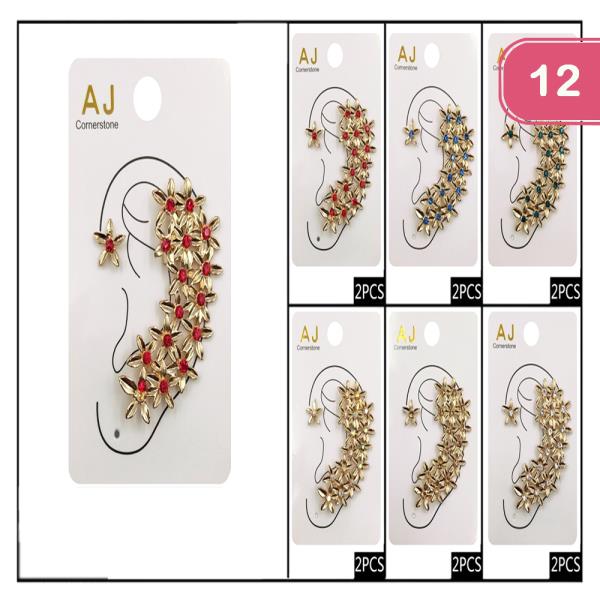 FASHION RHINESTONE EAR CUFF (12 UNITS)