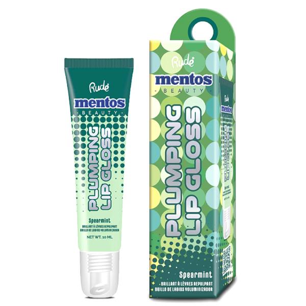 RUDE COSMETICS MENTOS PLUMPING LIP GLOSS SPEARMINT