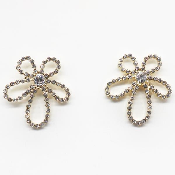 CRYSTAL FLOWER EARRING