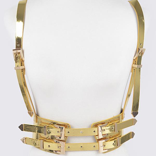 VEGAN HARNESS WITH METAL BUCKLES