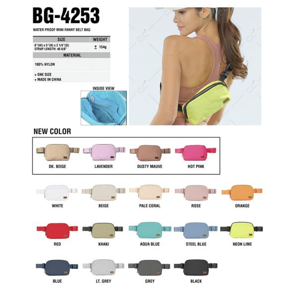 CC WATER PROOF MINI FANNY BELT BAG