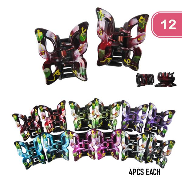 BUTTERFLY JAW HAIR CLIP (12 UNITS)