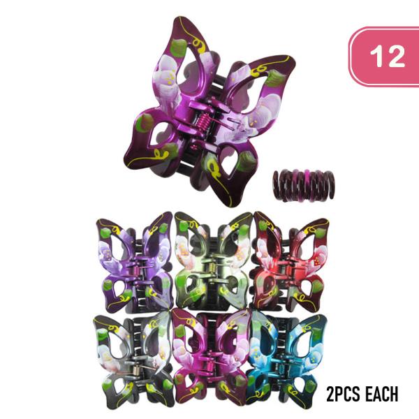 BUTTERFLY JAW HAIR CLIP (12 UNITS)