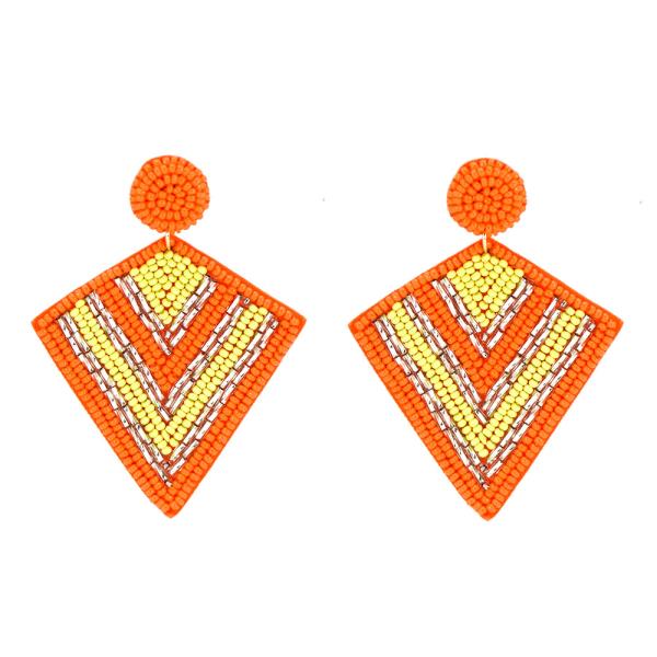 INDIA SEED BEAD EARRING