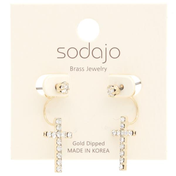 GSODAJO CROSS CRYSTAL EARRING