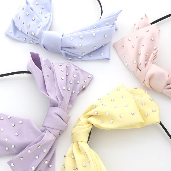 BOW RHINESTONE HEADBAND