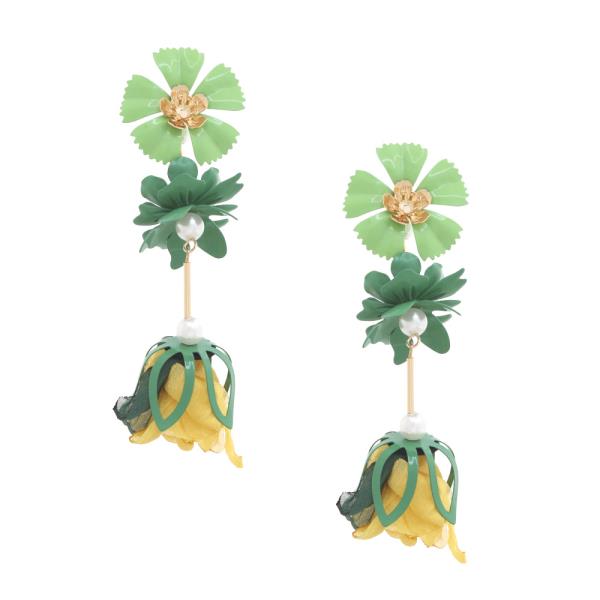 SODAJO FLOWER DANGLE EARRING