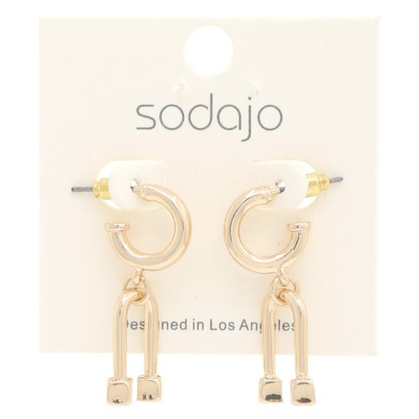 SODAJO U SHAPE OPEN CIRCLE EARRING